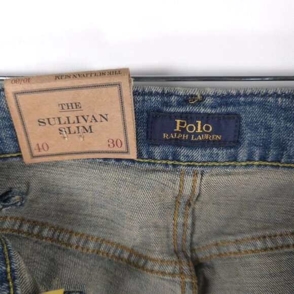 NWT POLO RALPH LAUREN THE SULLIVAN SLIM Jeans SUPERIOR COMFORT &‎ SLIM Sz 40/30 - Picture 3 of 13
